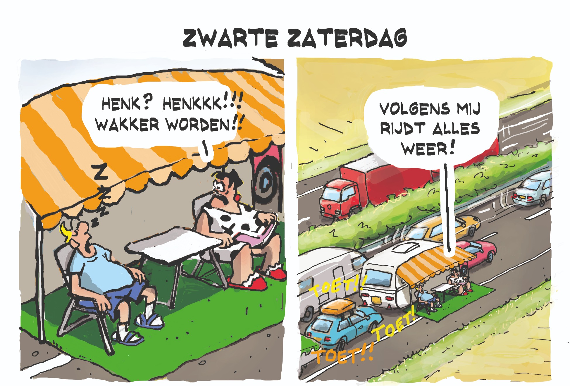 Cartoon zaterdag 25 juli