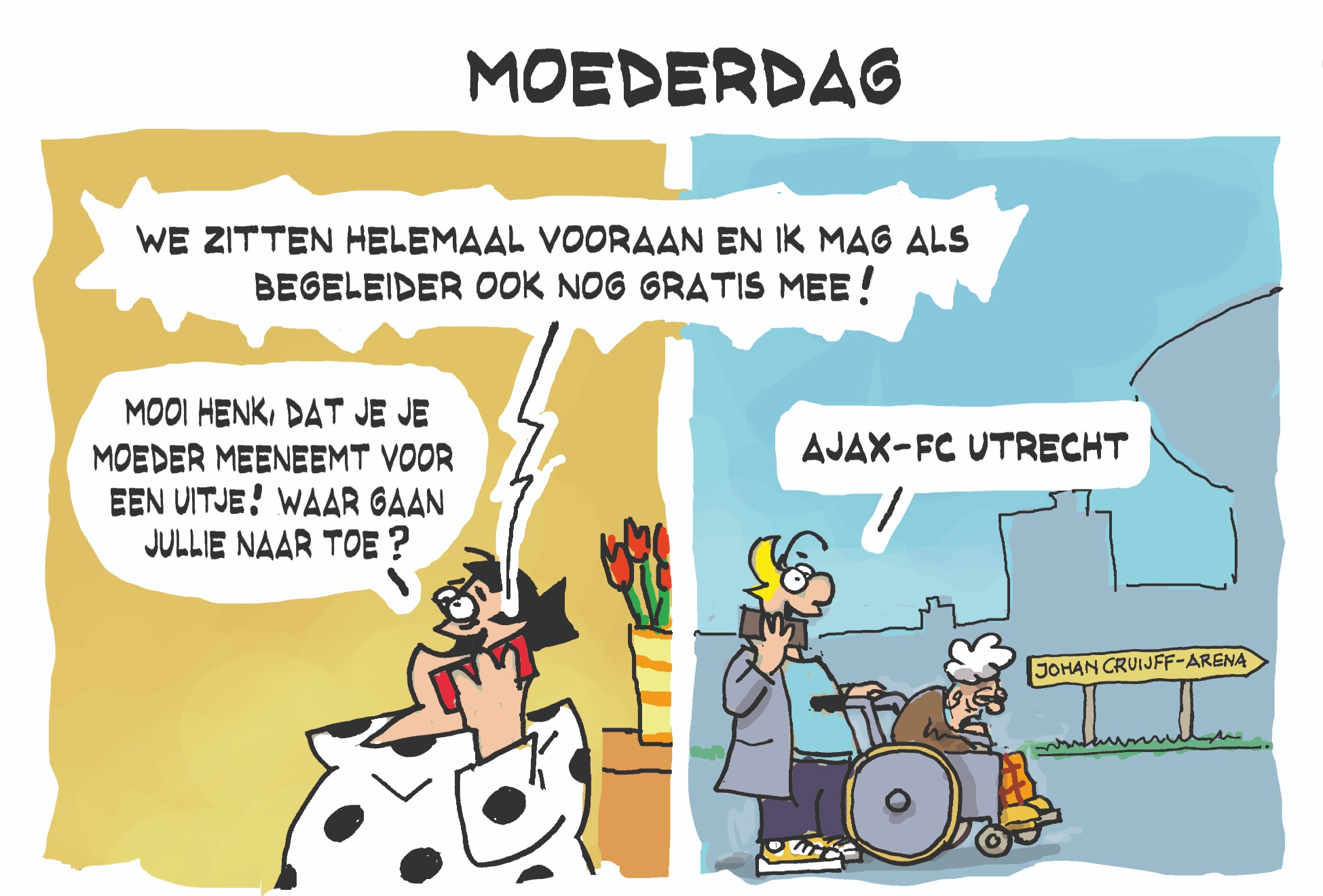 Cartoon zaterdag 9 mei