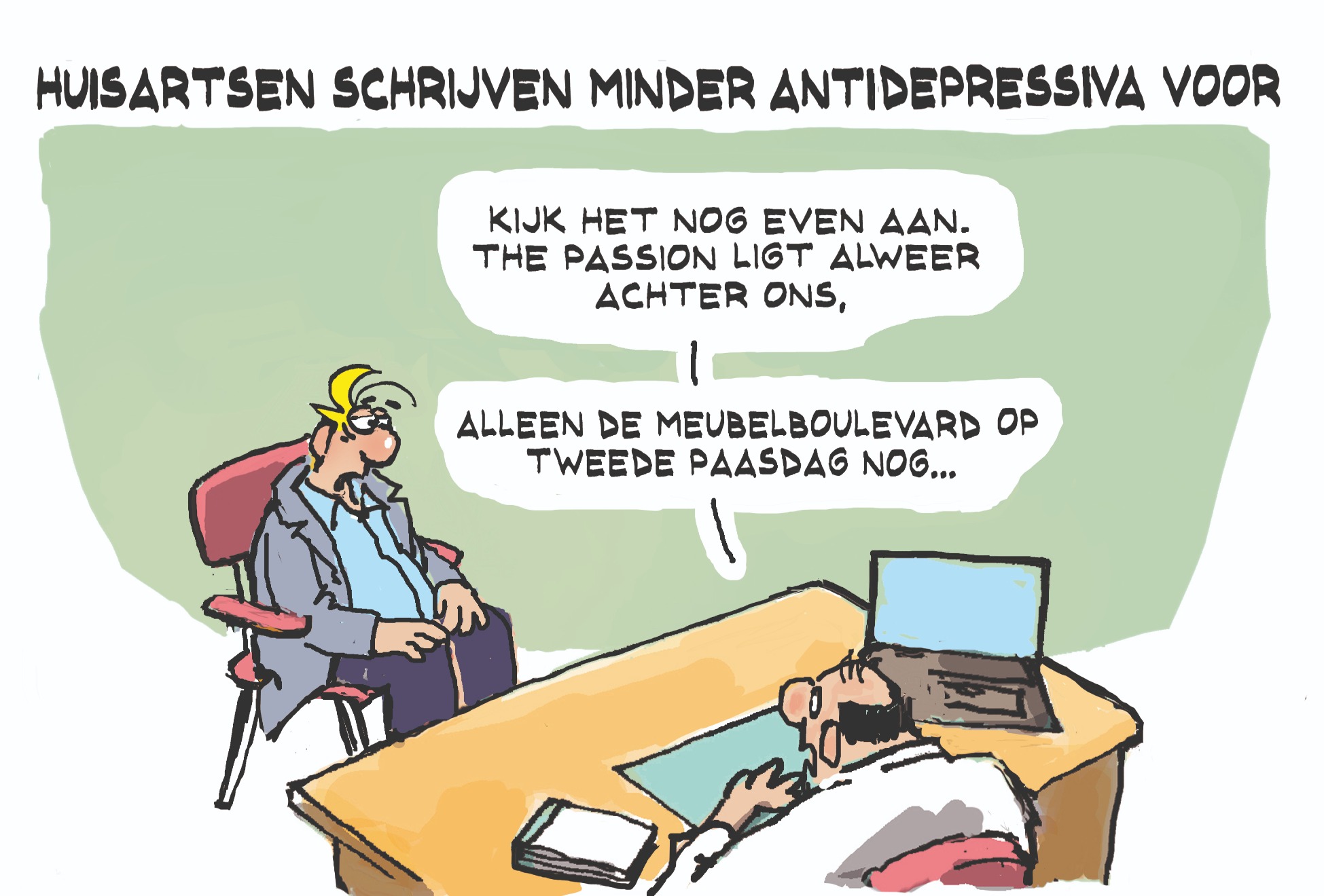 Cartoon zaterdag 4 april