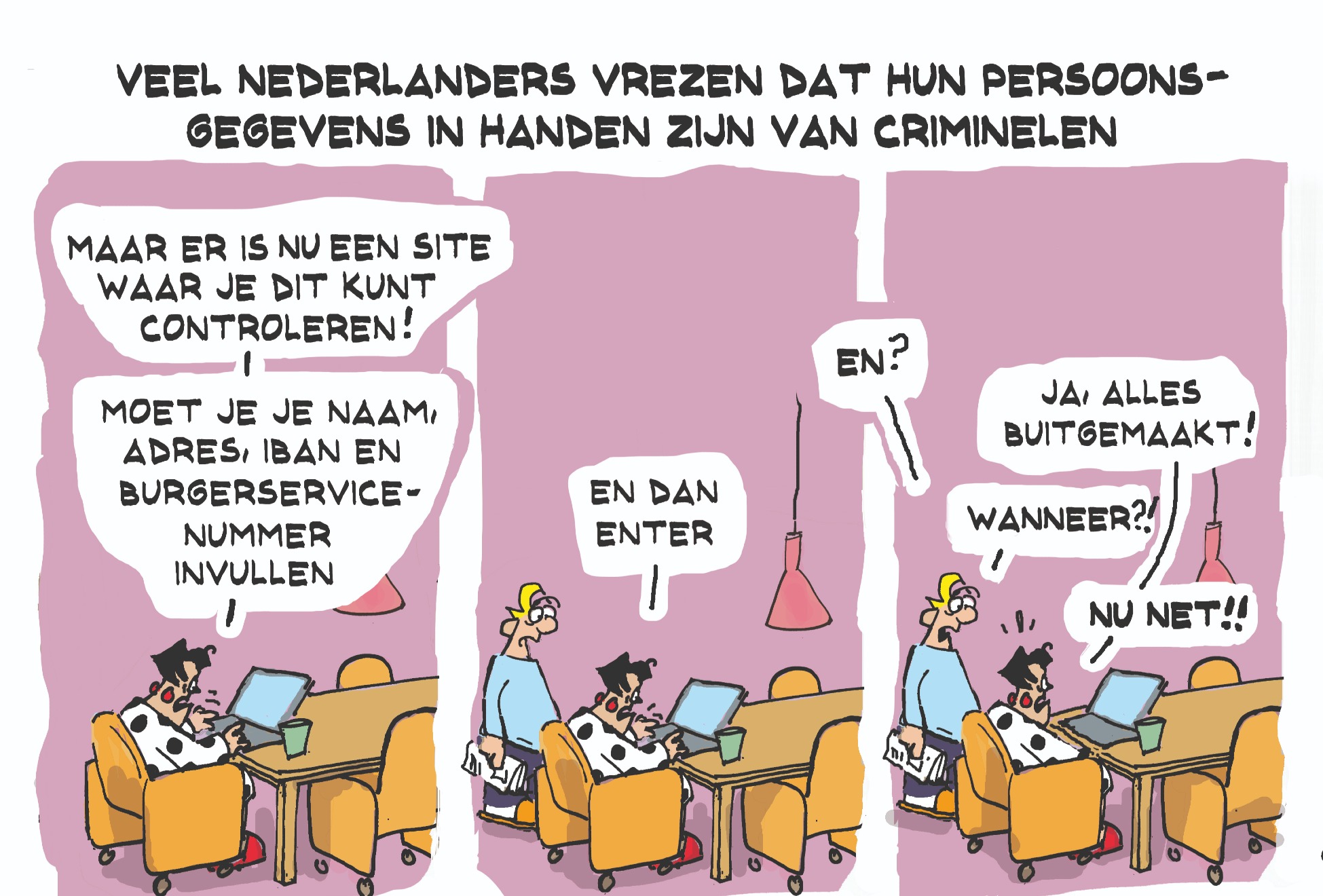 Cartoon zaterdag 25 april