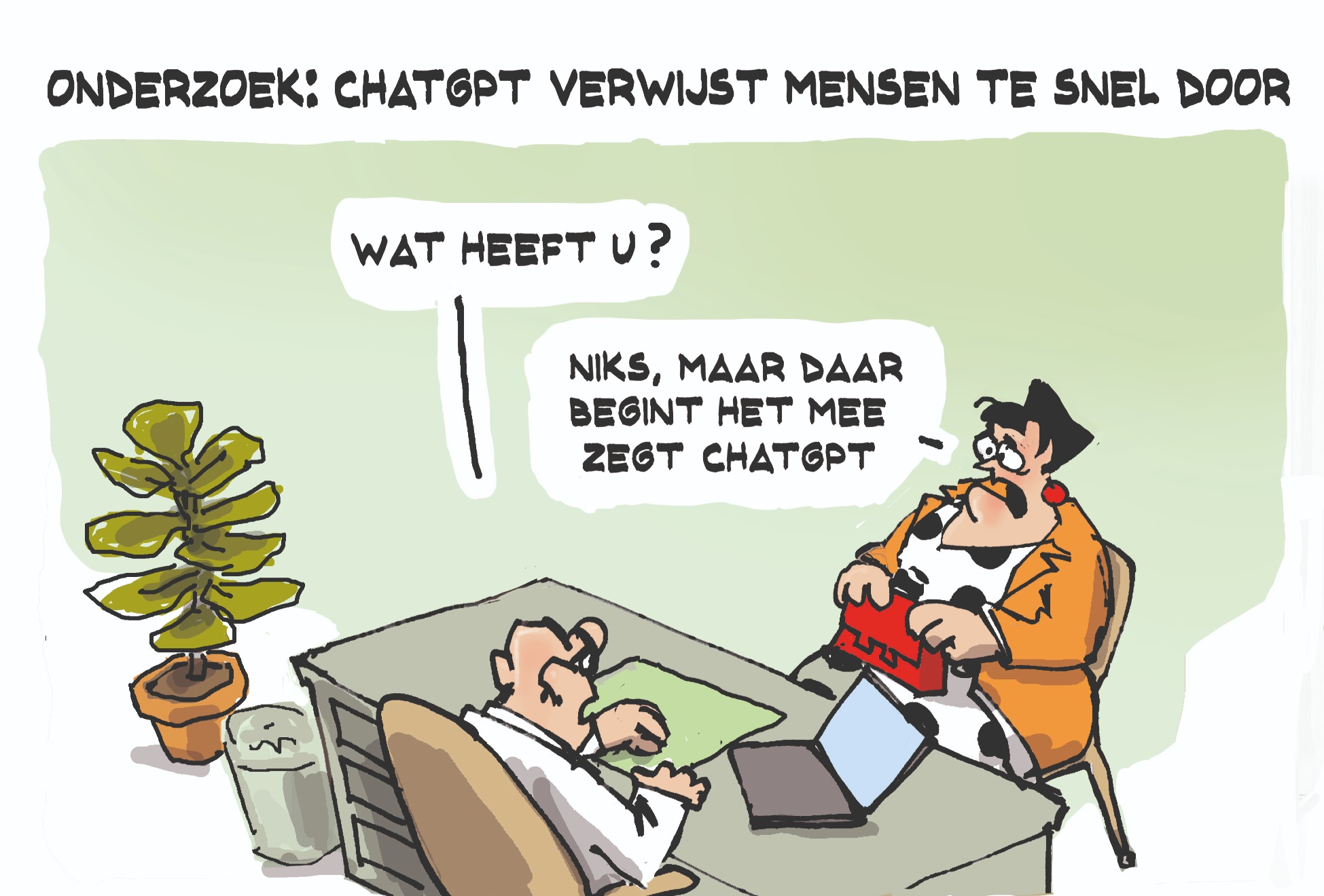 Cartoon zaterdag 27 september