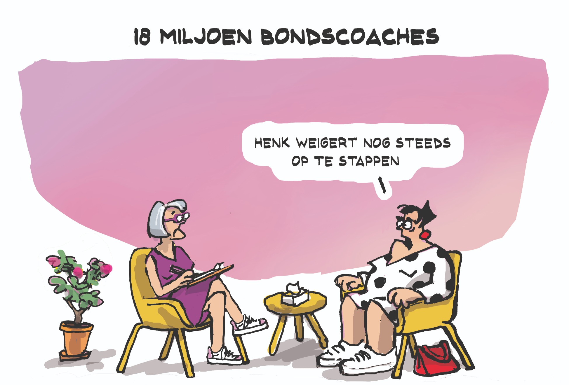 Cartoon zaterdag 4 juli